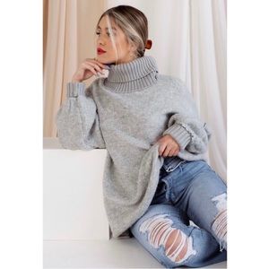 Free people grey sweater